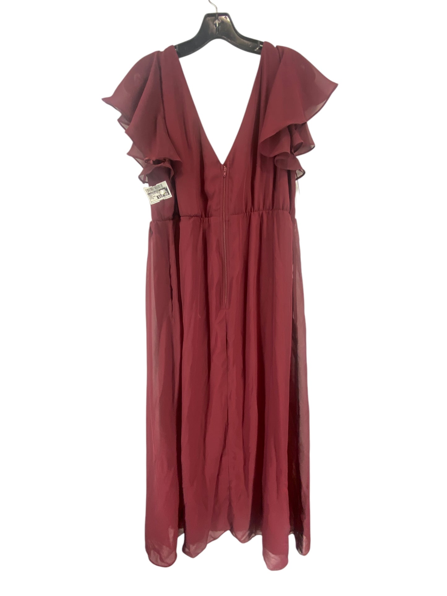 Dress Casual Maxi By Clothes Mentor In Maroon, Size: Xl