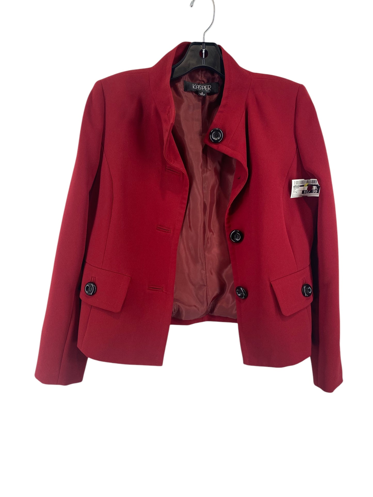 Blazer By Kasper In Red, Size: 4