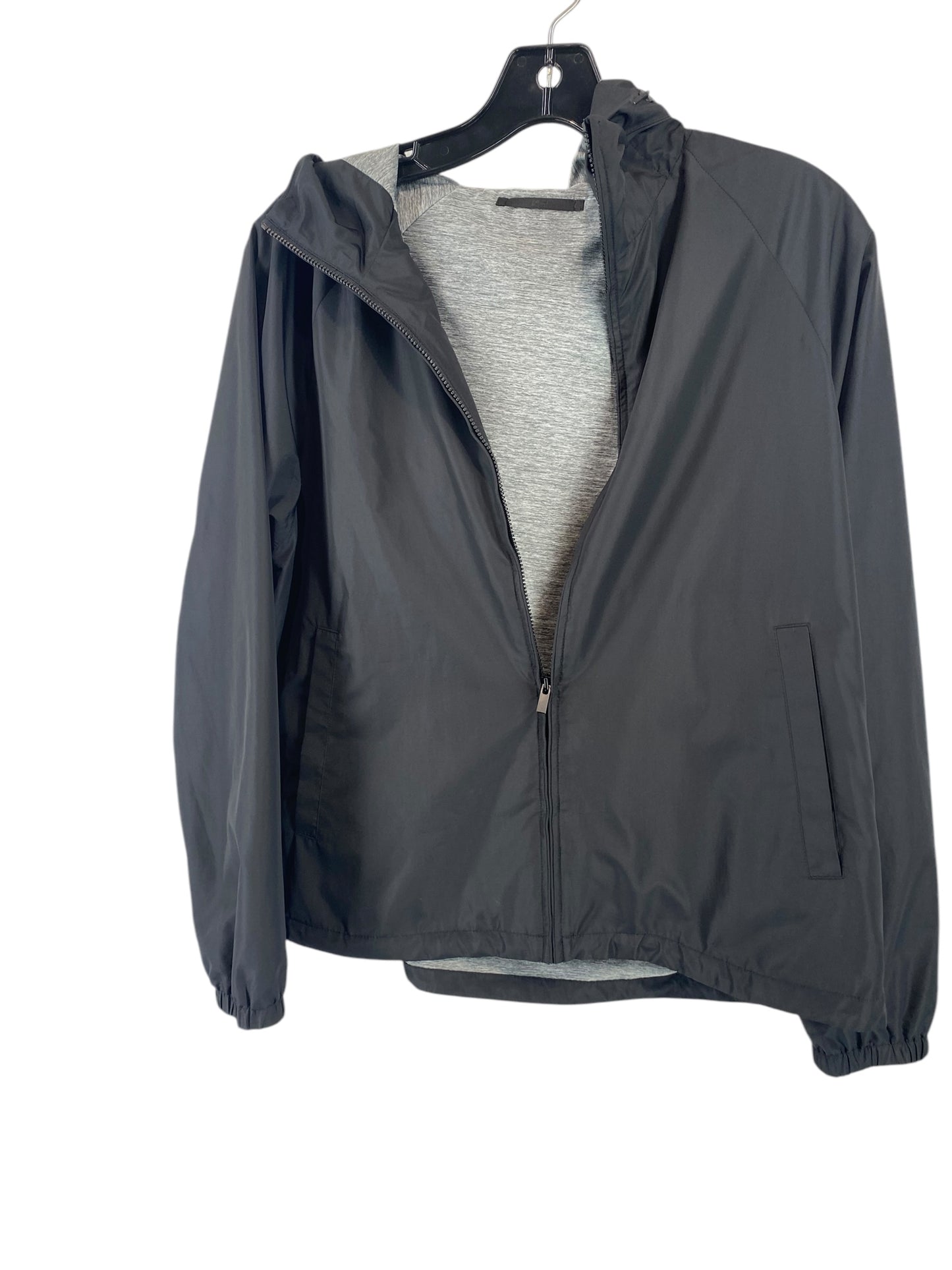 Jacket Windbreaker By Clothes Mentor In Grey, Size: M