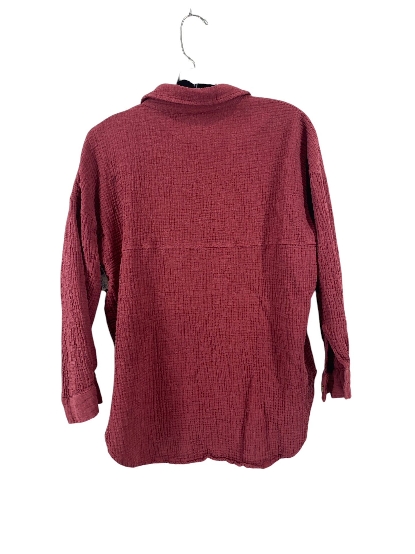 Top Long Sleeve By Altard State In Maroon, Size: S