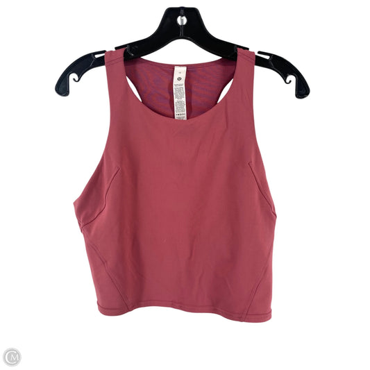 Athletic Tank Top By Lululemon In Pink, Size: 12