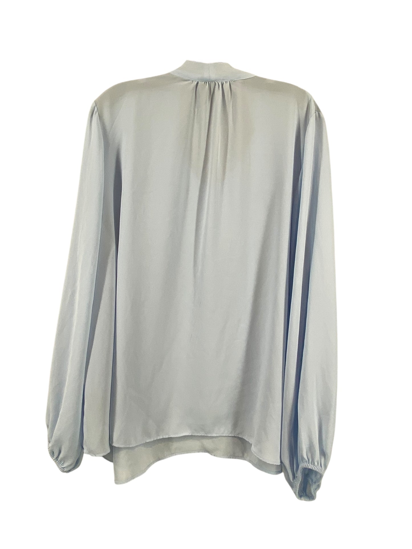 Blouse Long Sleeve By Worthington In Blue, Size: 1x