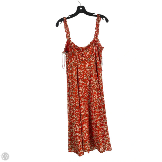 Dress Casual Midi By Clothes Mentor In Red, Size: M