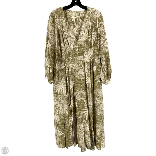 Dress Casual Maxi By H&m In Green, Size: M