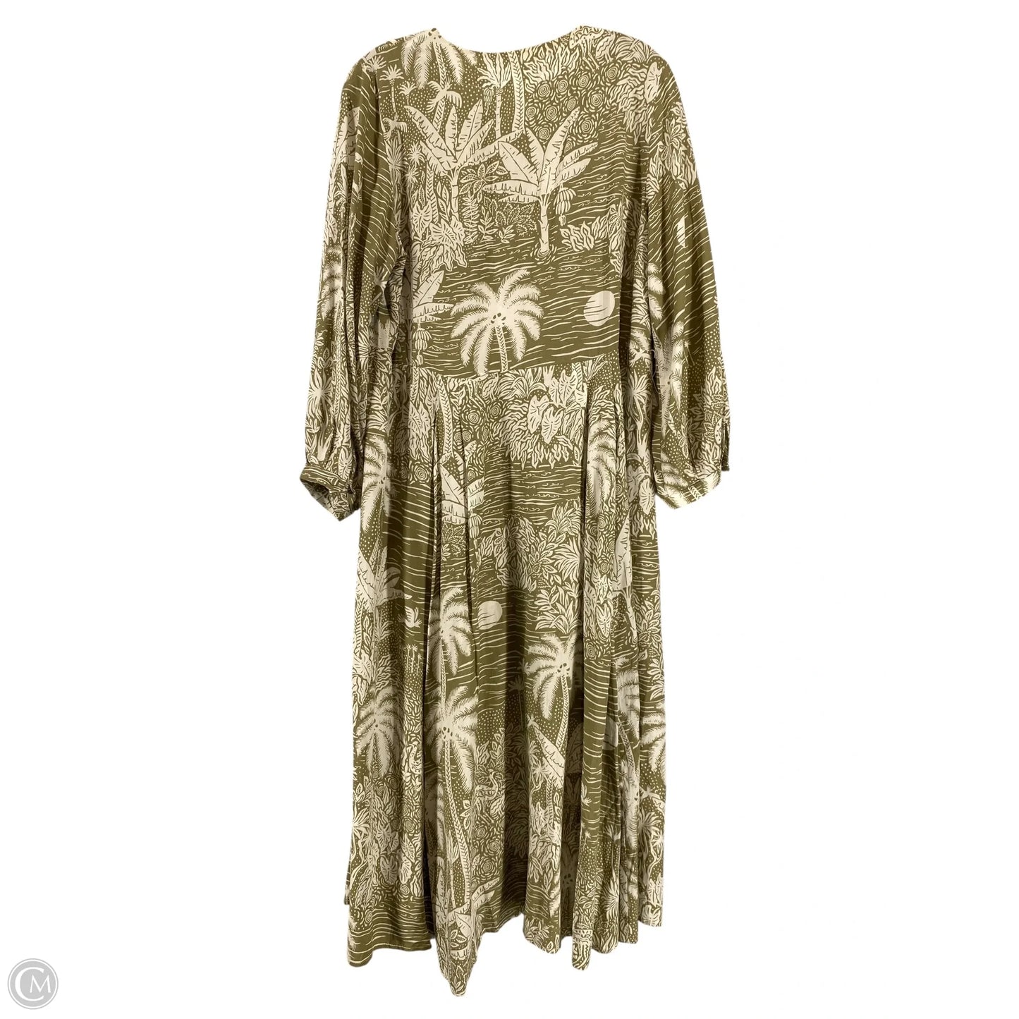 Dress Casual Maxi By H&m In Green, Size: M