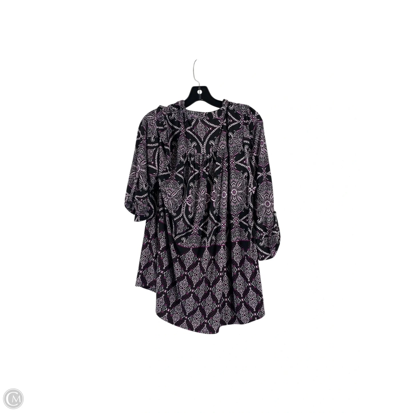 Top Long Sleeve By Cocomo In Purple, Size: Xl
