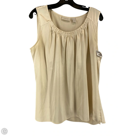 Top Sleeveless By Chicos In Cream, Size: 30