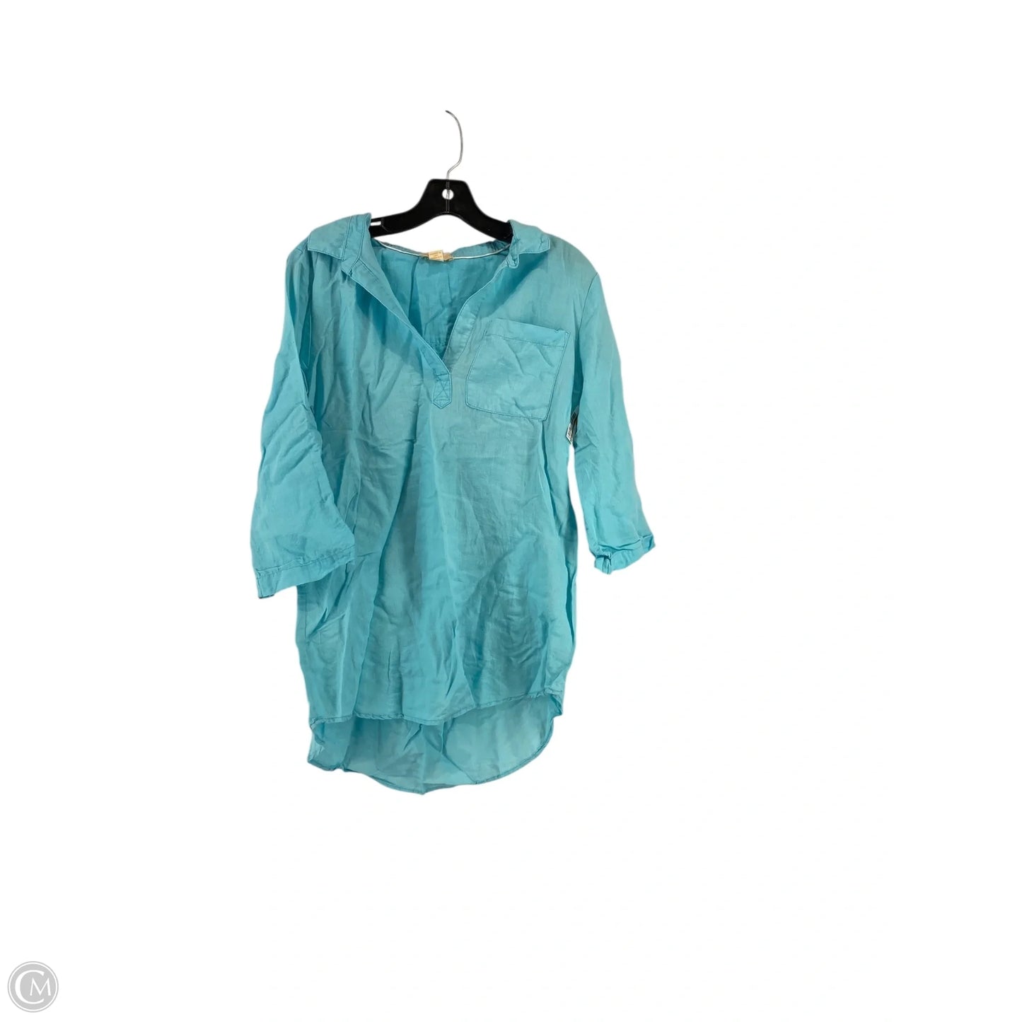 Top Long Sleeve By Lucy And Laurel In Blue, Size: M