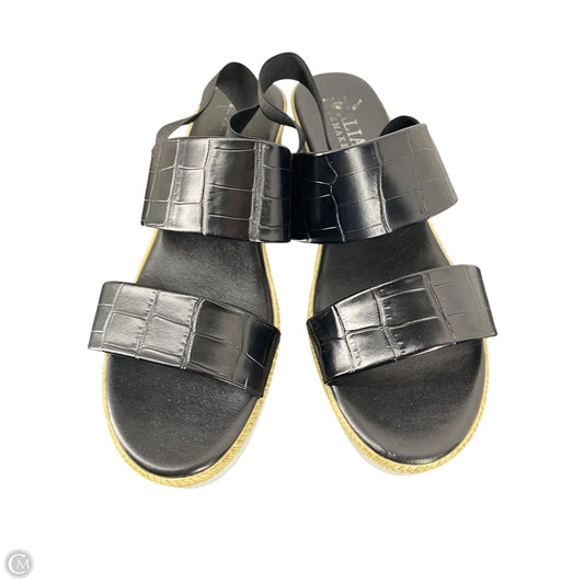 Shoes Heels Wedge By Italian Shoemakers In Black, Size: 6