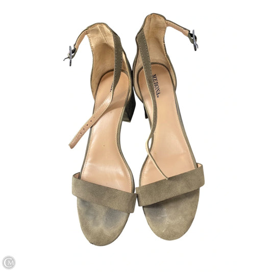 Shoes Heels Block By Merona In Green, Size: 9.5