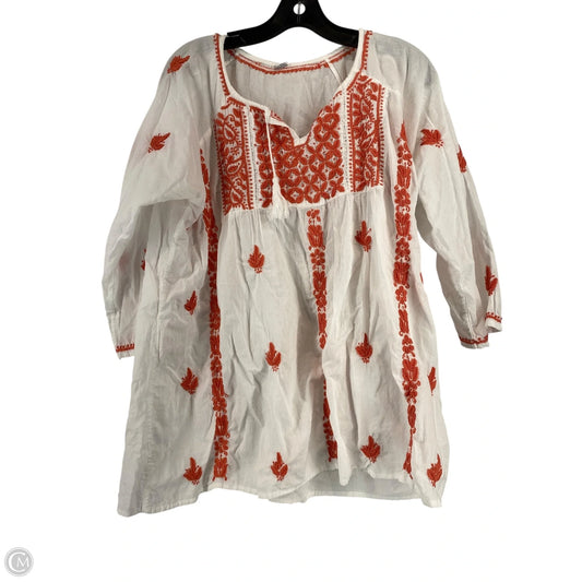 Top Long Sleeve By Cmc In White, Size: L