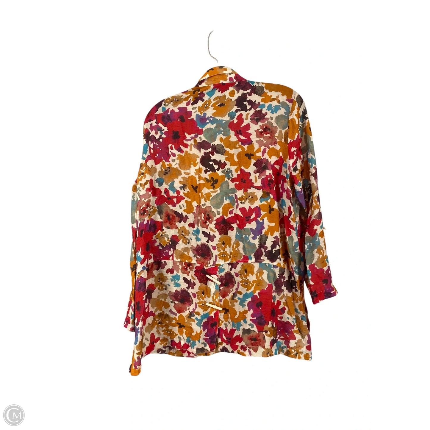 Top Long Sleeve By Ali Miles In Multi-colored, Size: M