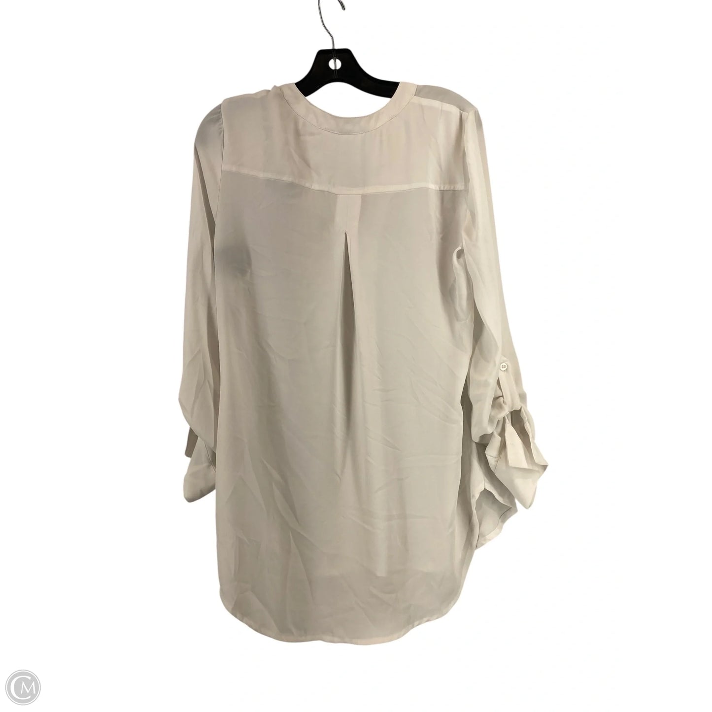 Top Long Sleeve By Soho Design Group In White, Size: M