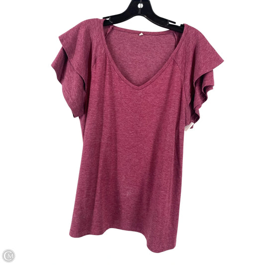 Top Short Sleeve By Cmc In Red, Size: Mp