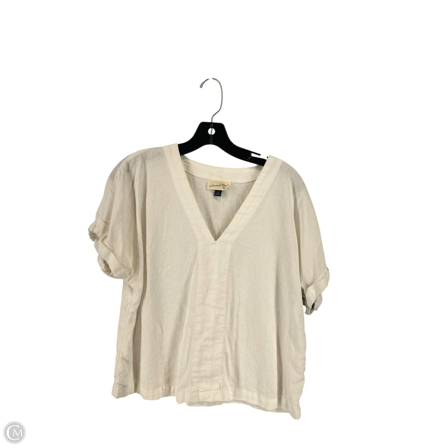Top Short Sleeve By Universal Thread In White, Size: M