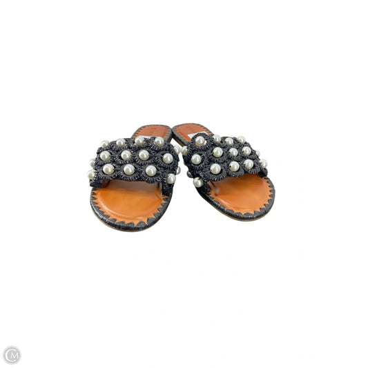 Sandals Flats By Gianni Bini In Black, Size: 7.5