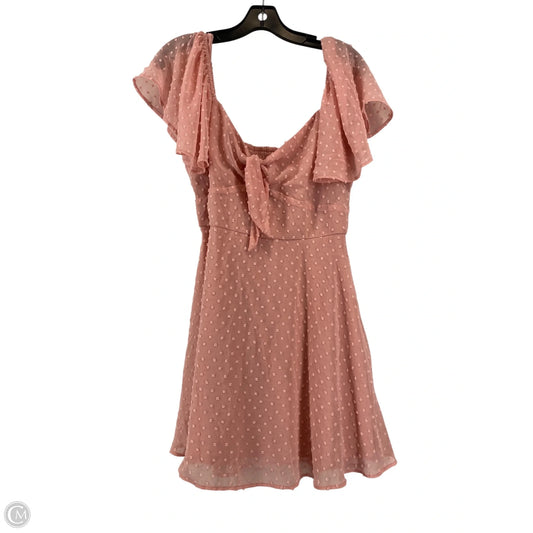 Dress Casual Short By Mi Ami In Pink, Size: M