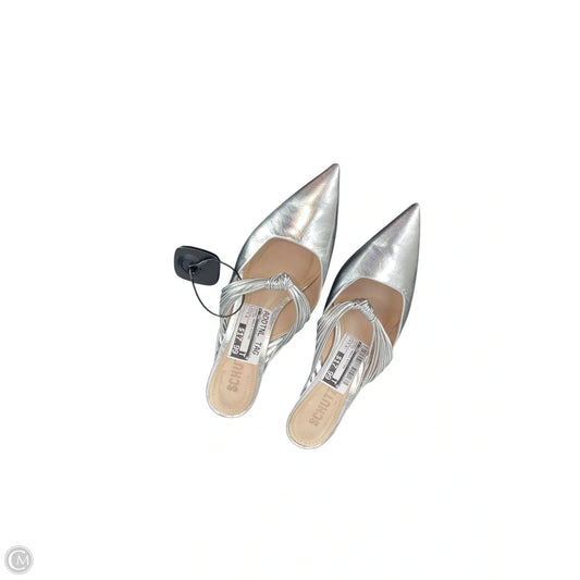 Shoes Heels Kitten By Cmc In Silver, Size: 7.5