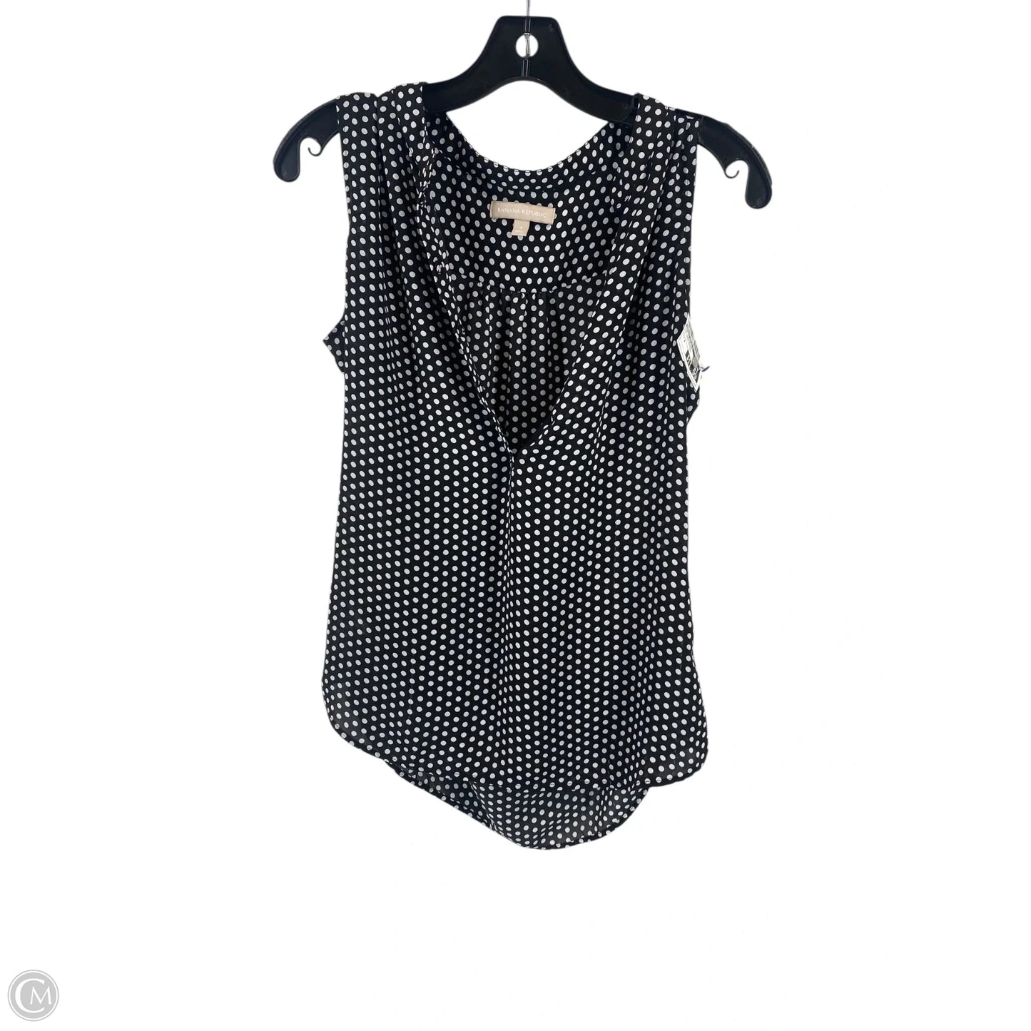 Top Sleeveless By Banana Republic In Polkadot Pattern, Size: 4