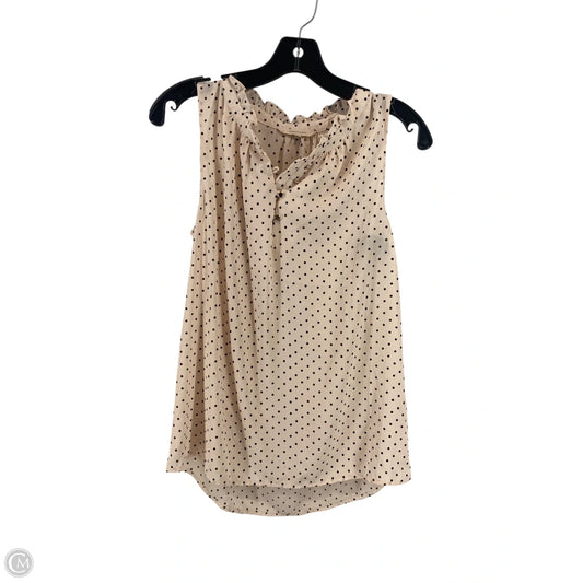 Top Sleeveless By Hawthorn In Tan, Size: S