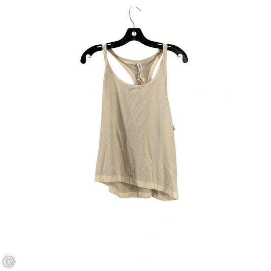 Athletic Top Short Sleeve By Lululemon In White, Size: 12