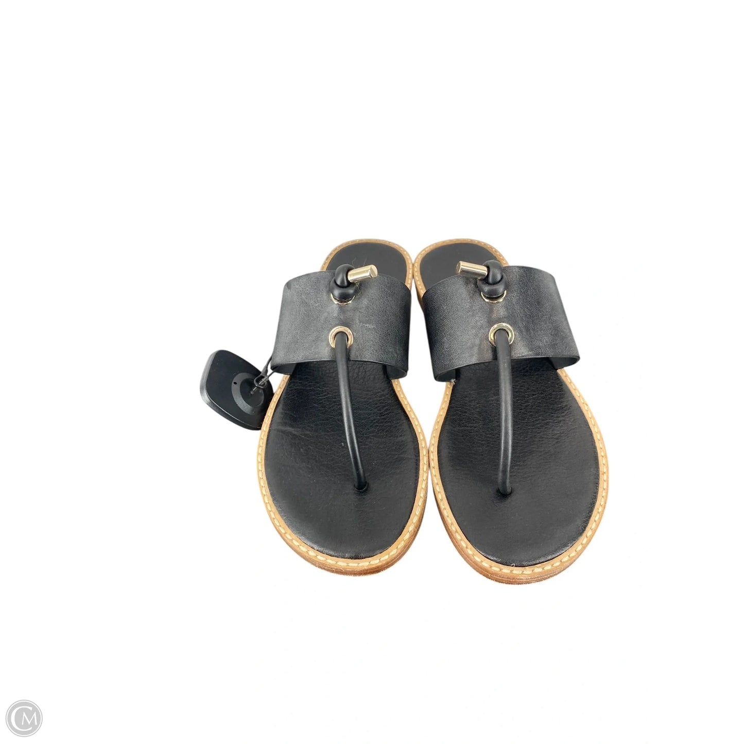 Sandals Flip Flops By Vince In Black, Size: 6.5
