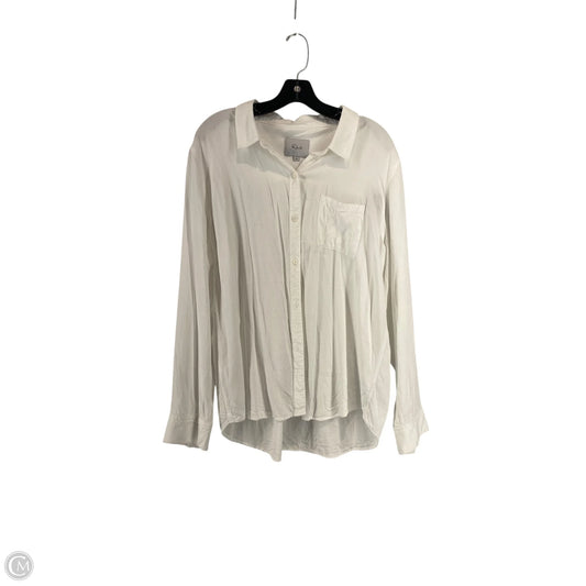 Top Long Sleeve By Rails In White, Size: Xl
