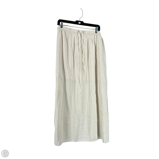 Skirt Maxi By J. Crew In Cream, Size: Xl