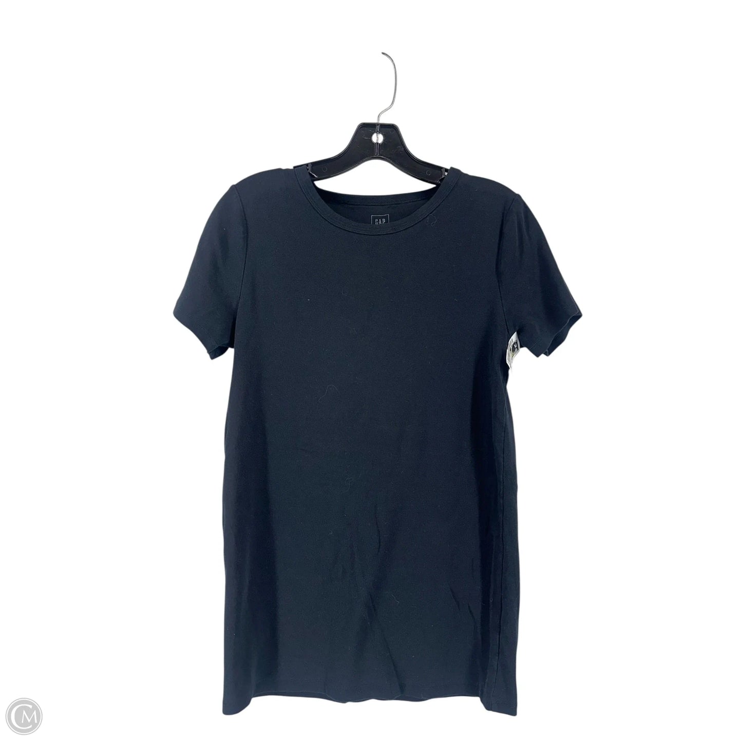 Top Short Sleeve By Gap In Black, Size: L