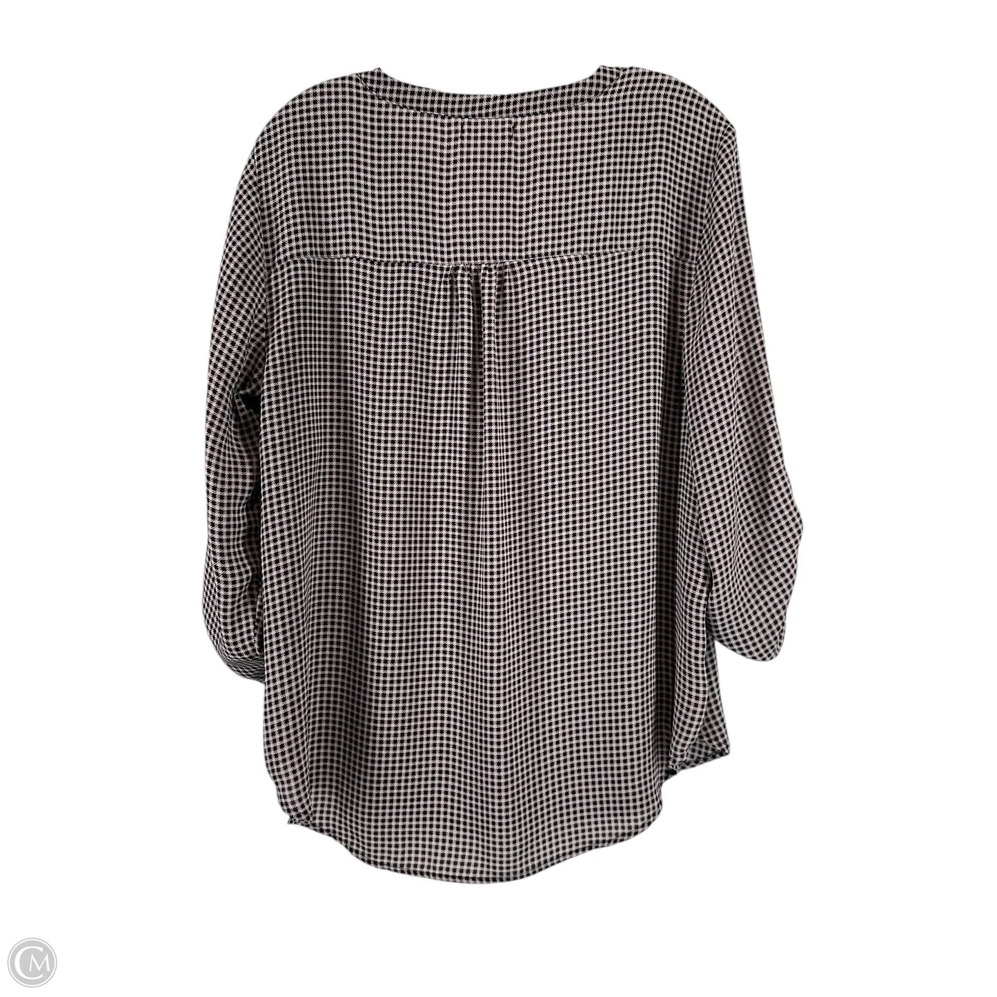 Top Long Sleeve By Maurices In Black & Pink, Size: L