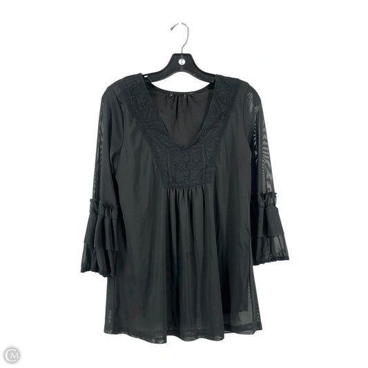 Top Long Sleeve By Cmc In Black, Size: L
