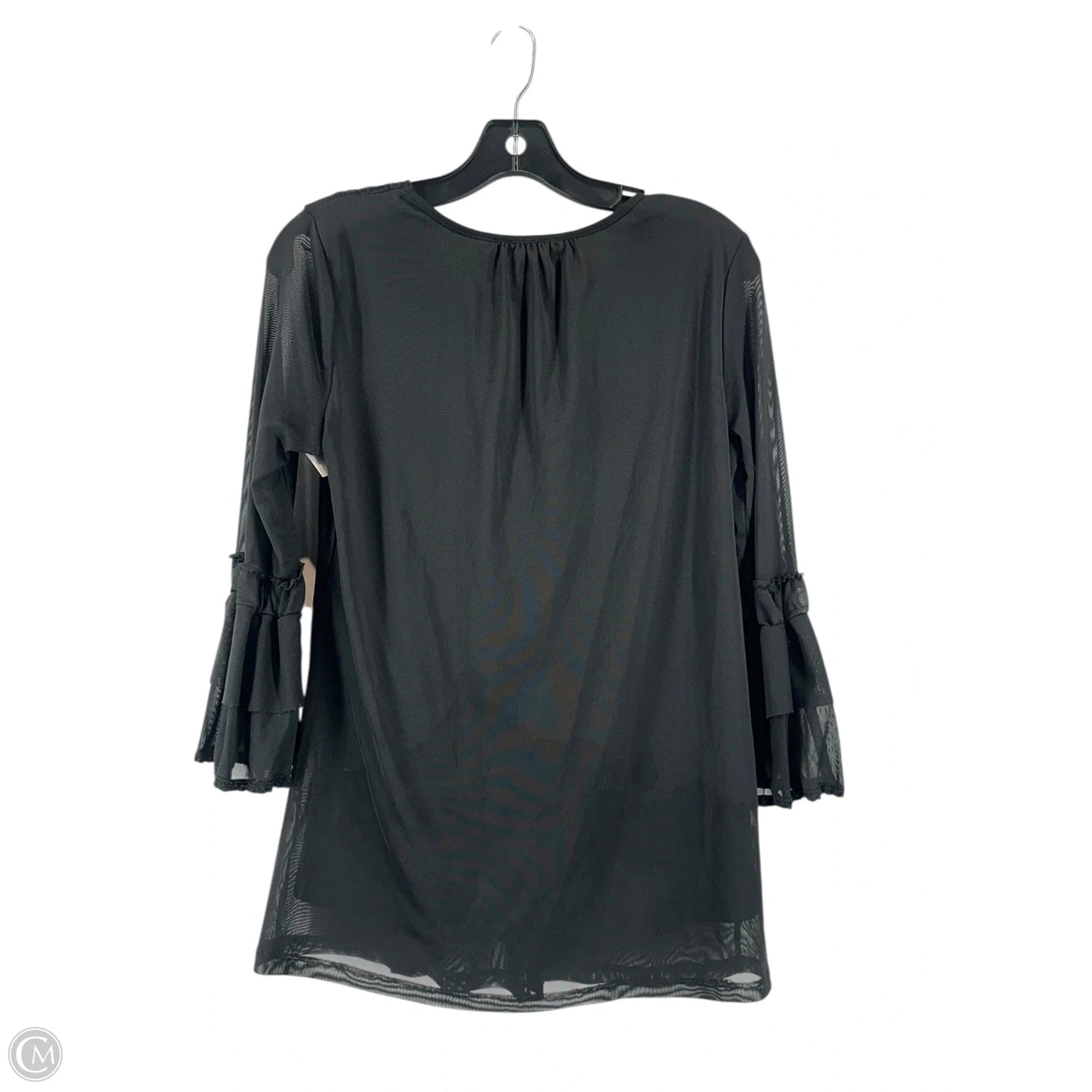 Top Long Sleeve By Cmc In Black, Size: L