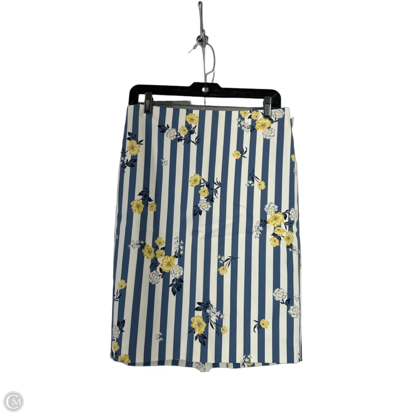 Skirt Midi By Ann Taylor In Striped Pattern, Size: 4