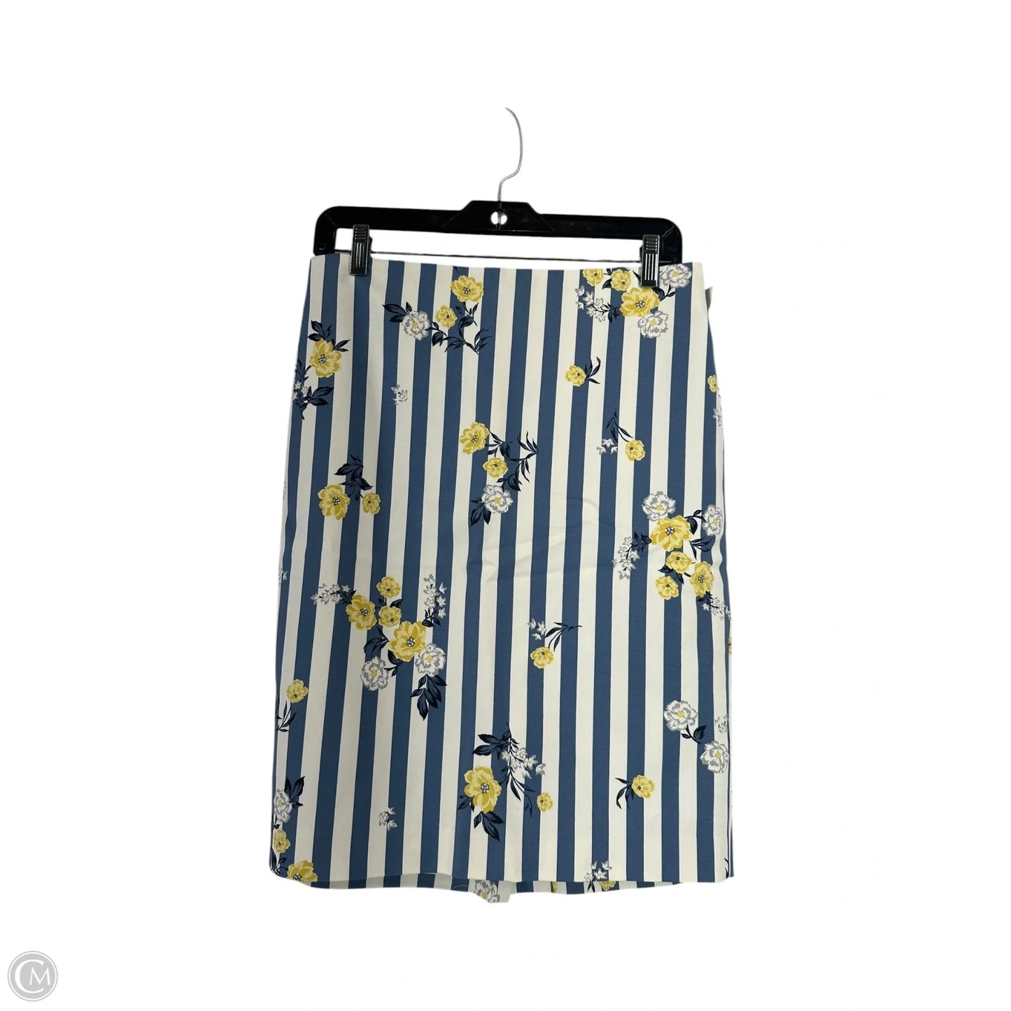 Skirt Midi By Ann Taylor In Striped Pattern, Size: 4