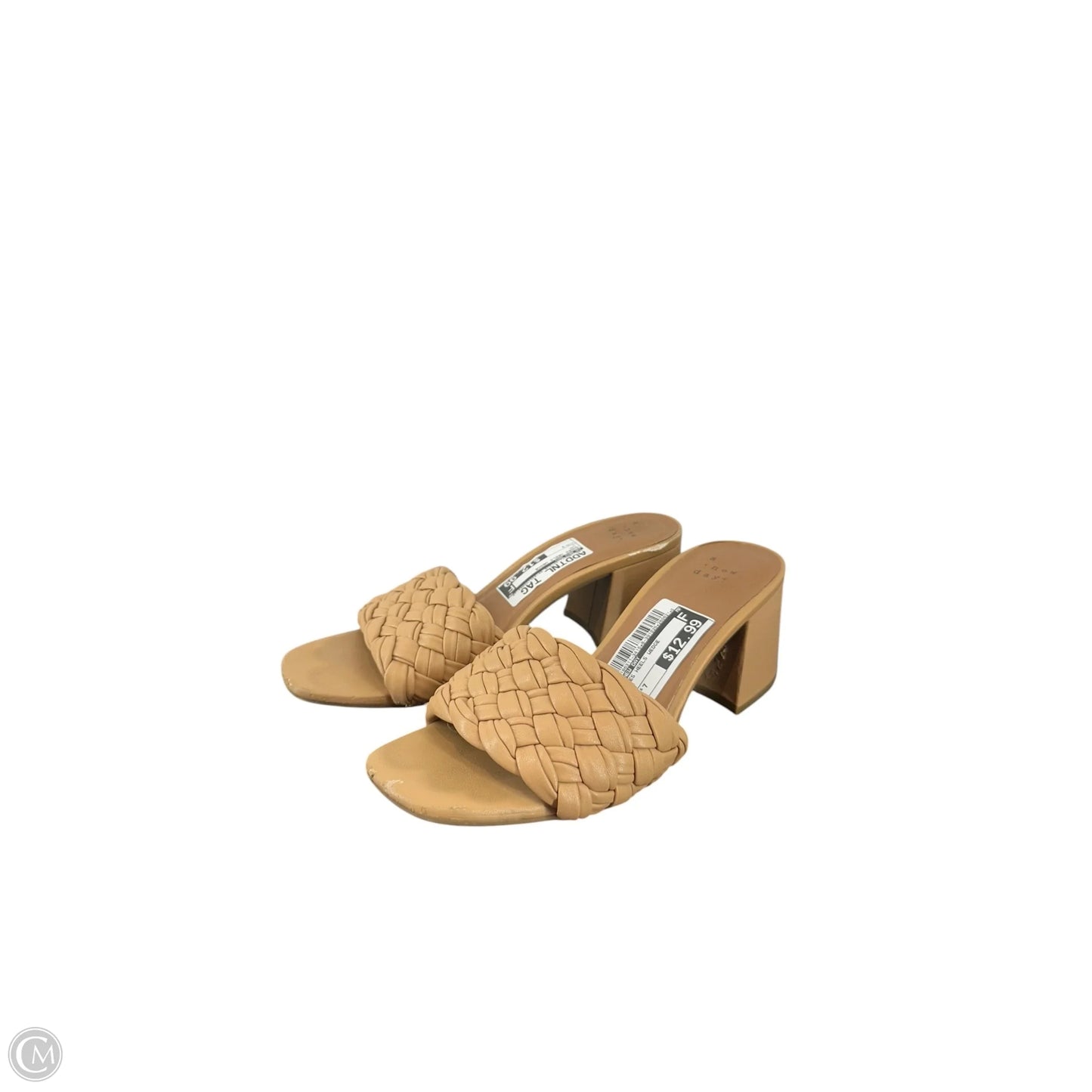 Shoes Heels Wedge By A New Day In Tan, Size: 7