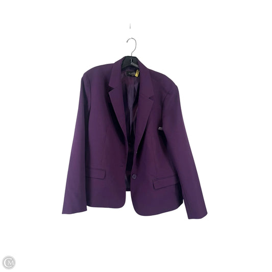 Blazer By Black Label In Purple, Size: 18
