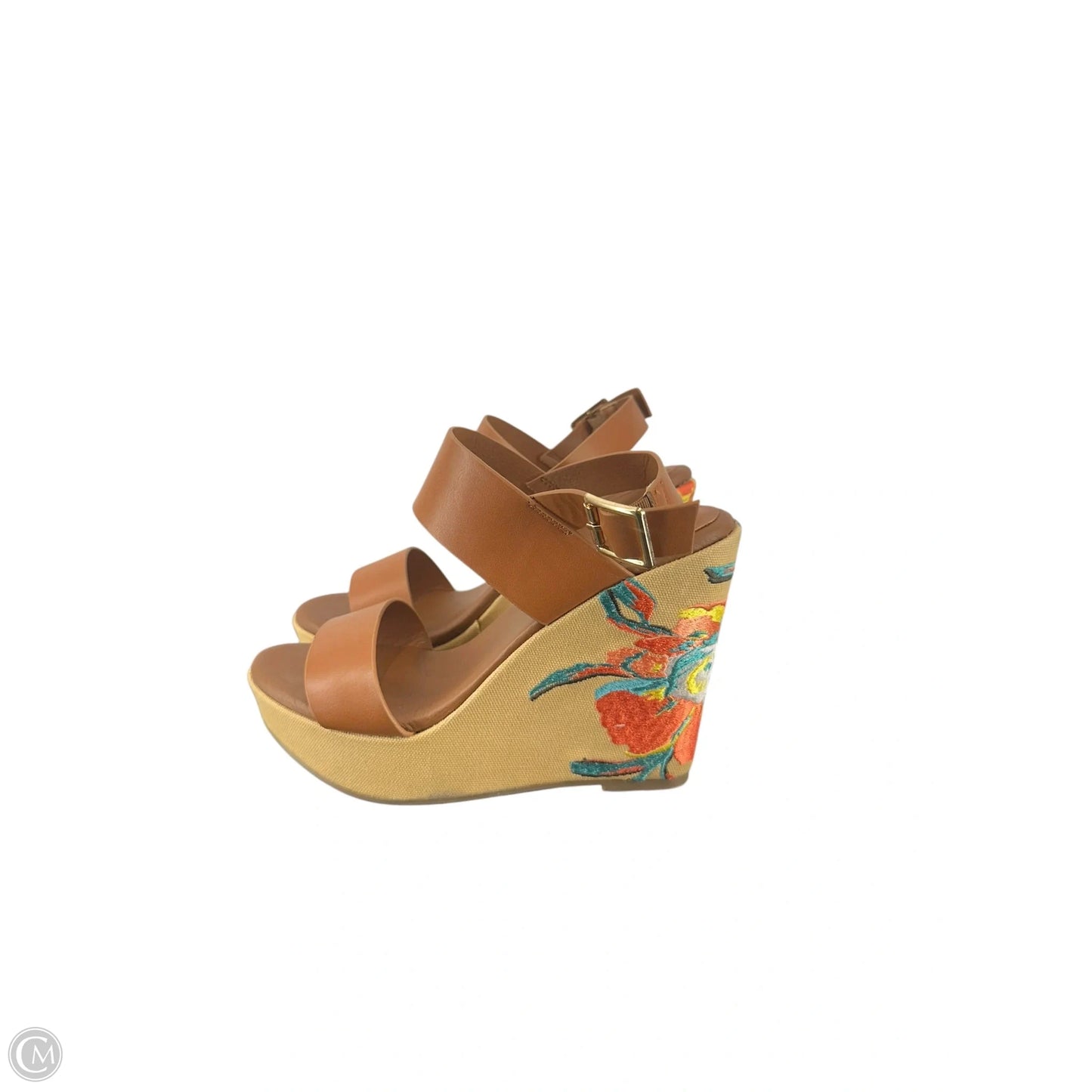 Shoes Heels Wedge By C Est. 1946 In Brown, Size: 8