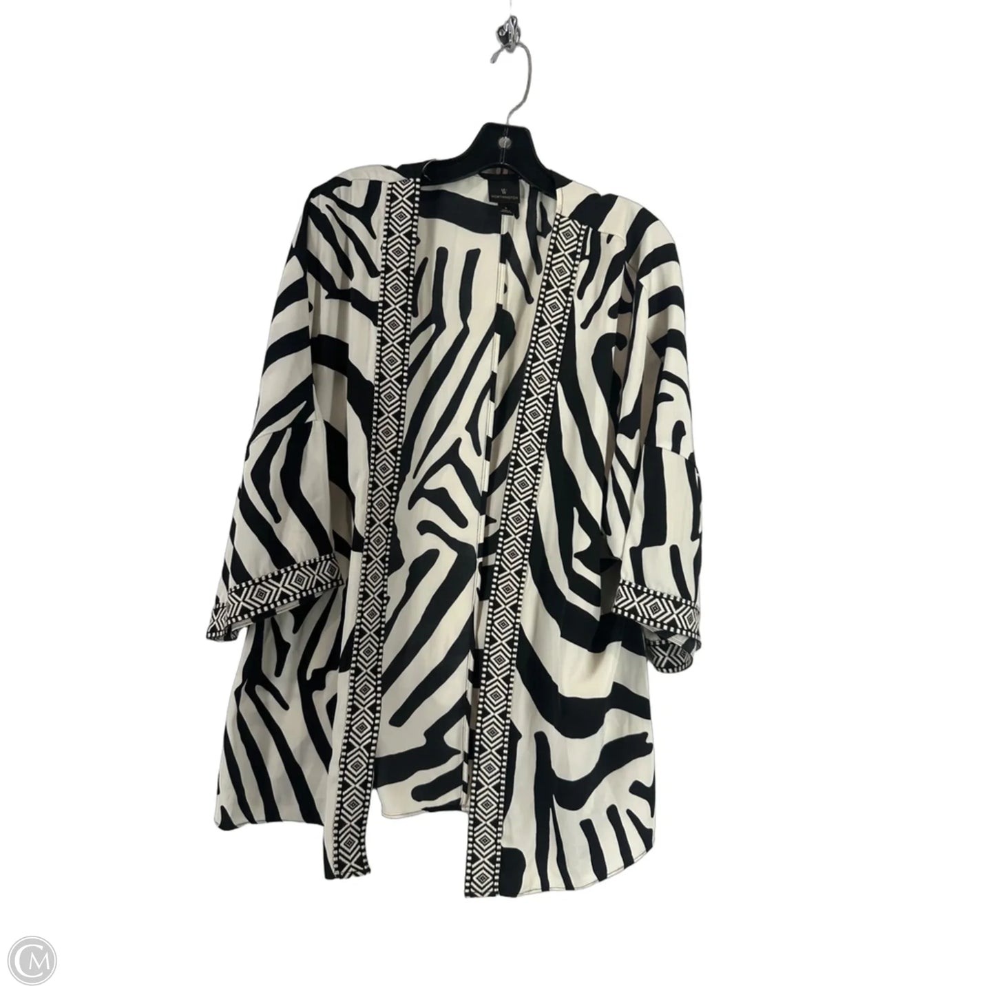 Cardigan By Worthington In Animal Print, Size: L
