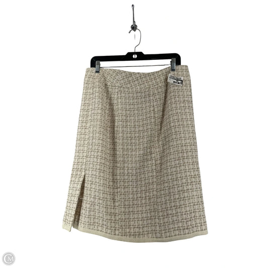 Skirt Midi By Chadwicks In Cream, Size: L
