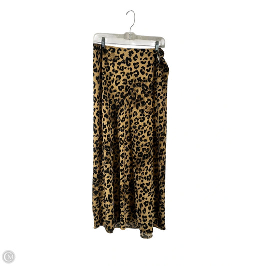 Skirt Maxi By Le Lis In Animal Print, Size: L