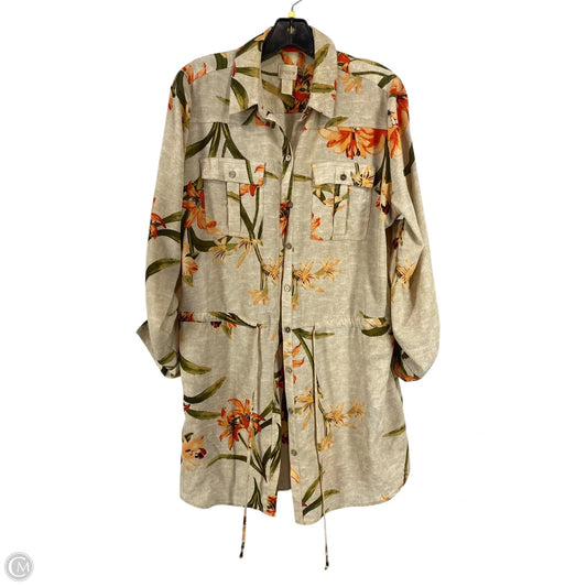 Cardigan By Chicos In Tan, Size: 10