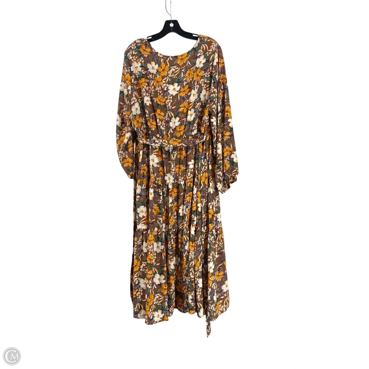 Dress Casual Maxi By Cmc In Floral Print, Size: Xl