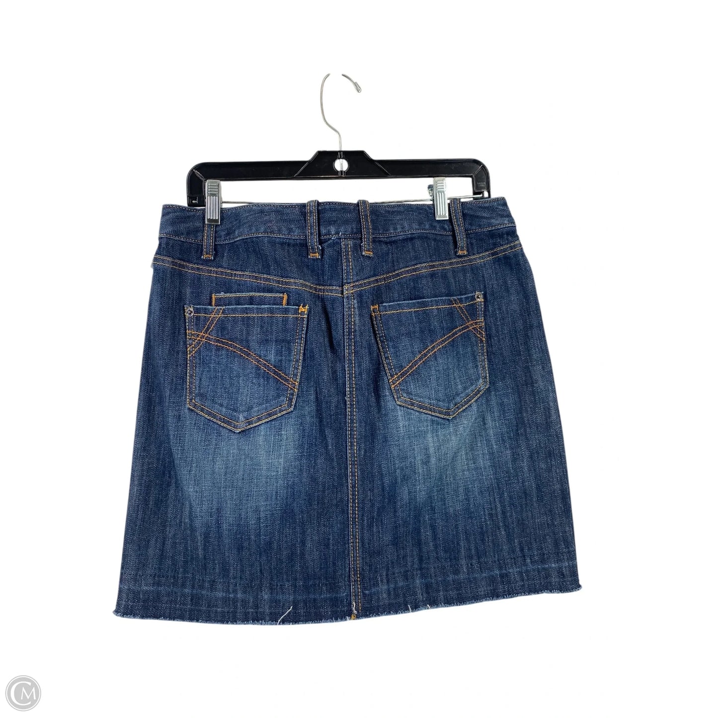 Skirt Mini & Short By Loft In Blue Denim, Size: 8