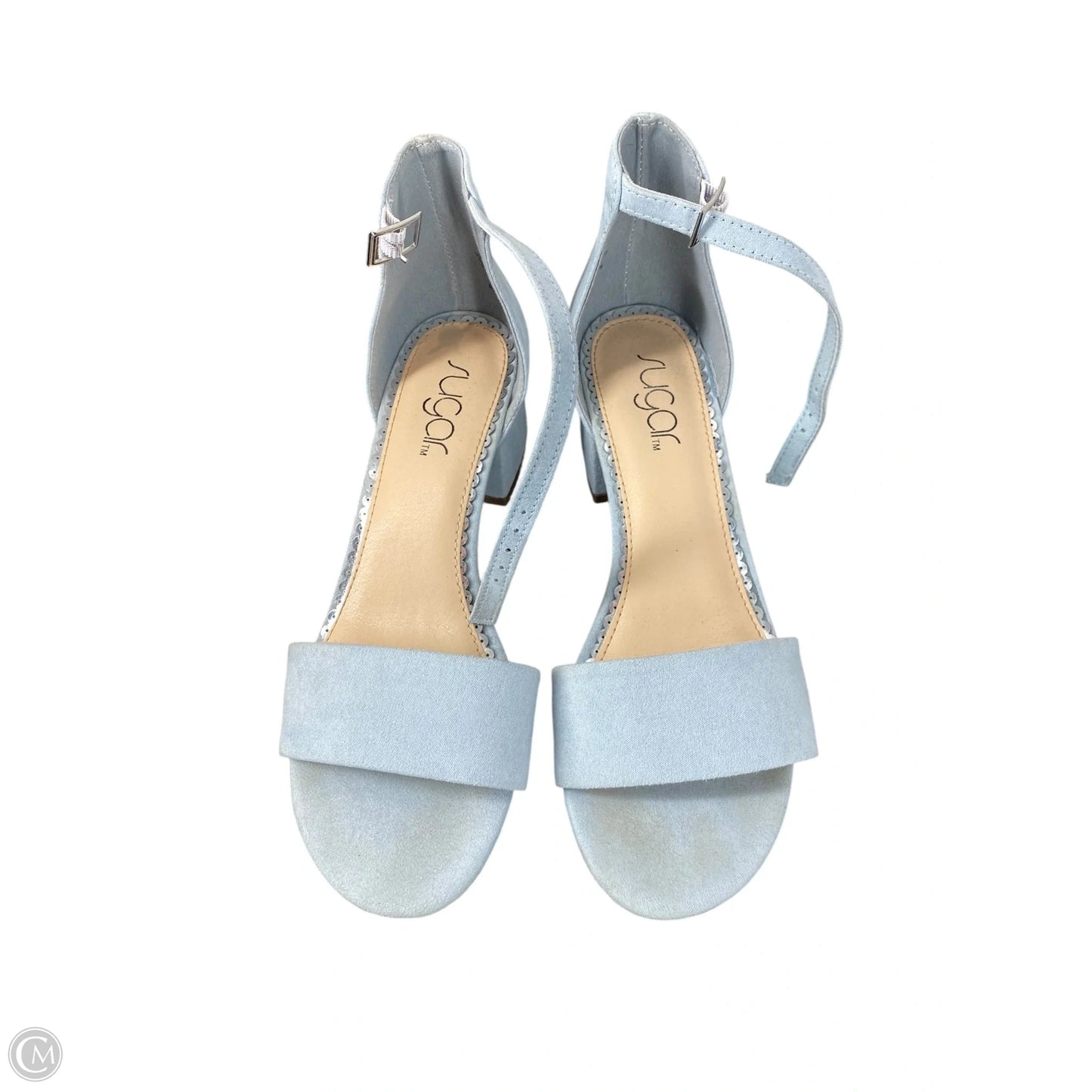 Shoes Heels Block By Sugar In Blue, Size: 7