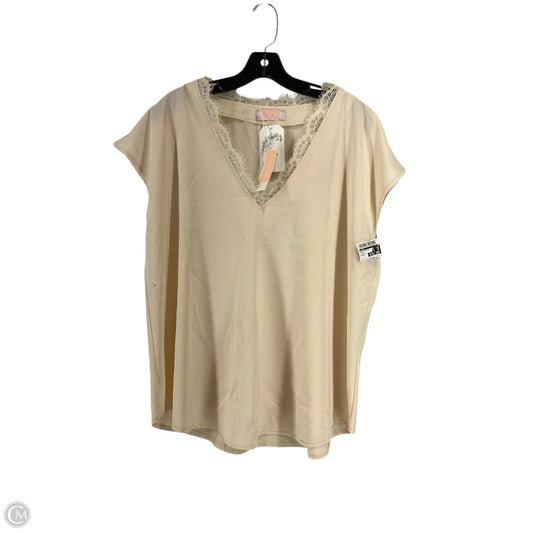 Top Sleeveless By Cmc In Cream, Size: Xl