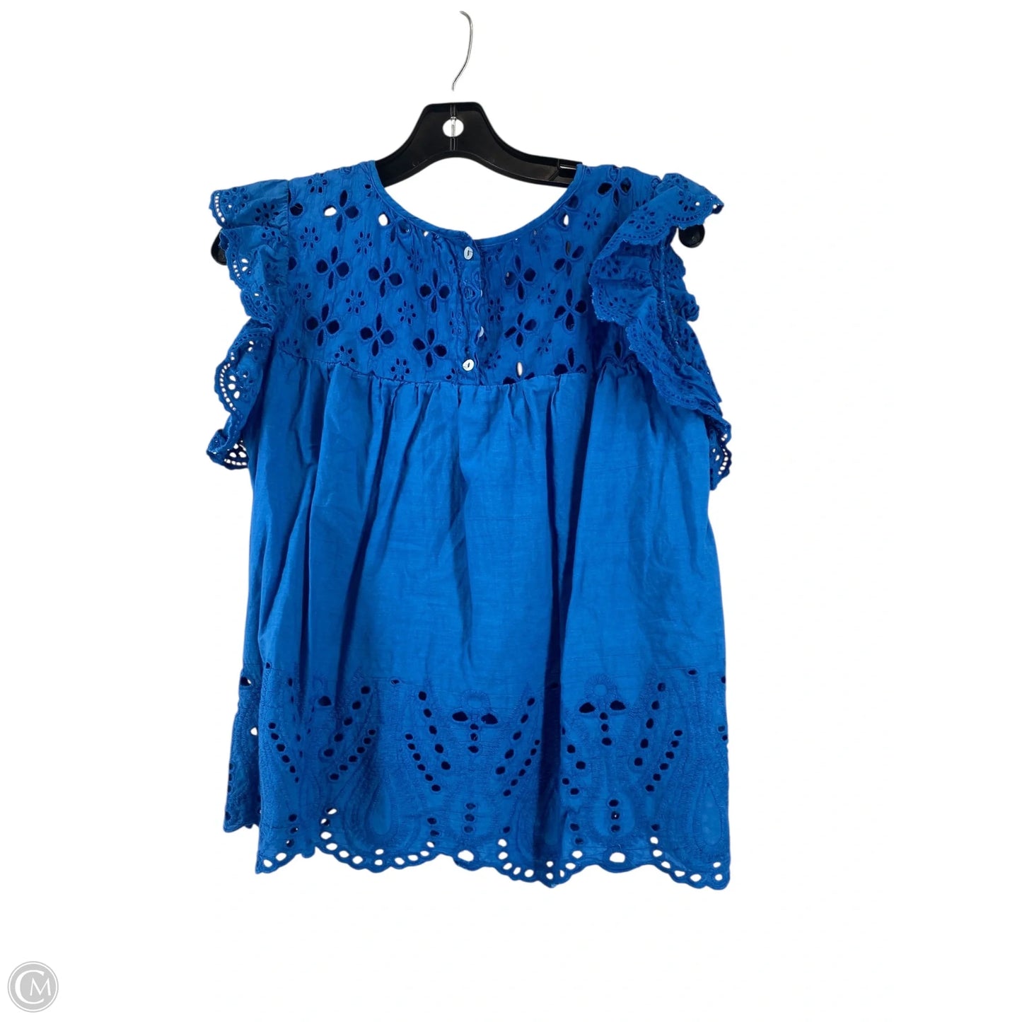 Top Sleeveless By Clothes Mentor In Blue, Size: S