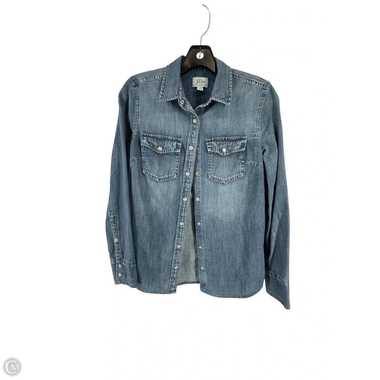 Top Long Sleeve By J. Crew In Blue, Size: 2