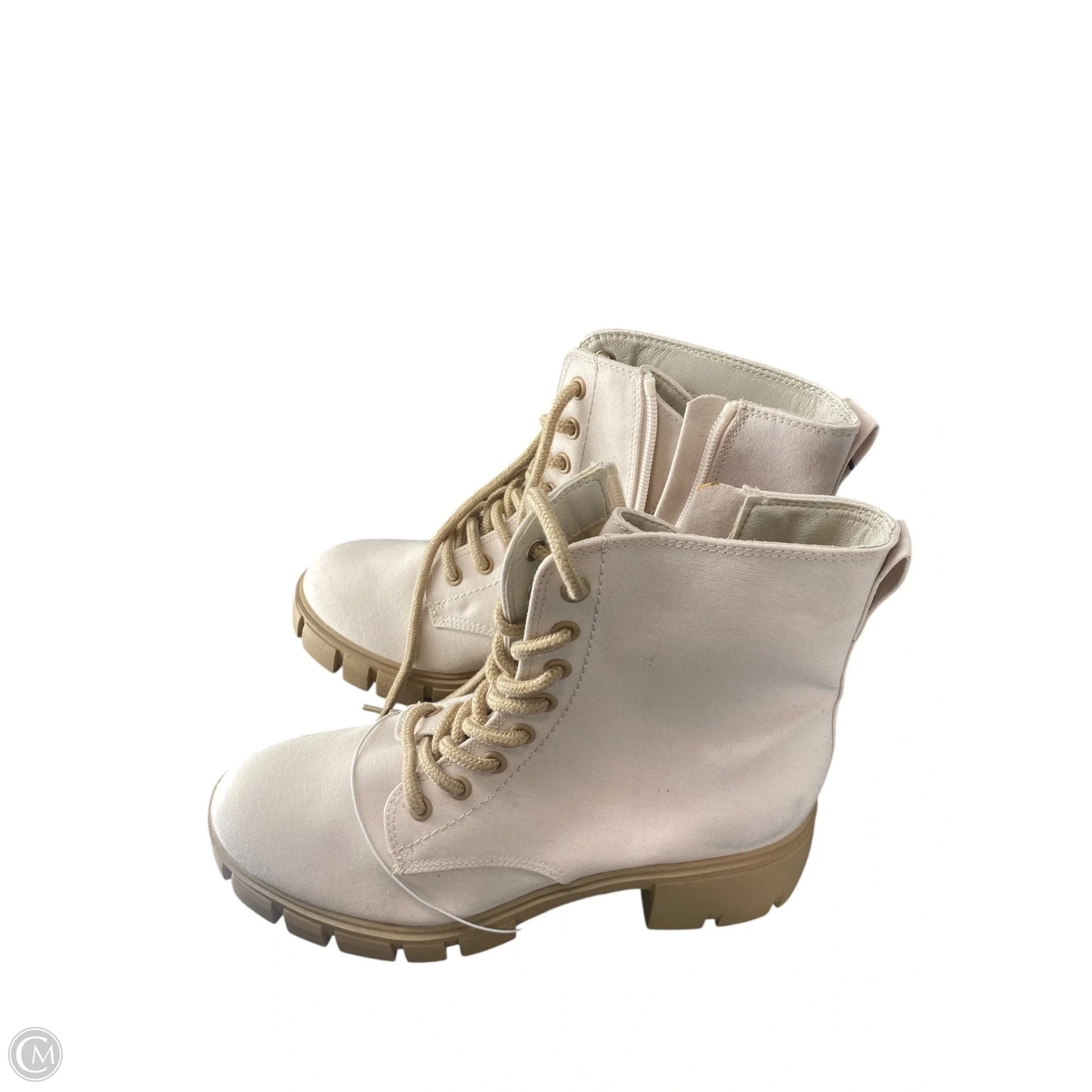 Boots Combat By Universal Thread In Cream, Size: 8.5