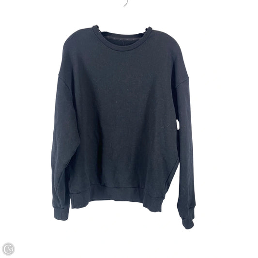 Athletic Sweatshirt Crewneck By Alo In Black, Size: M