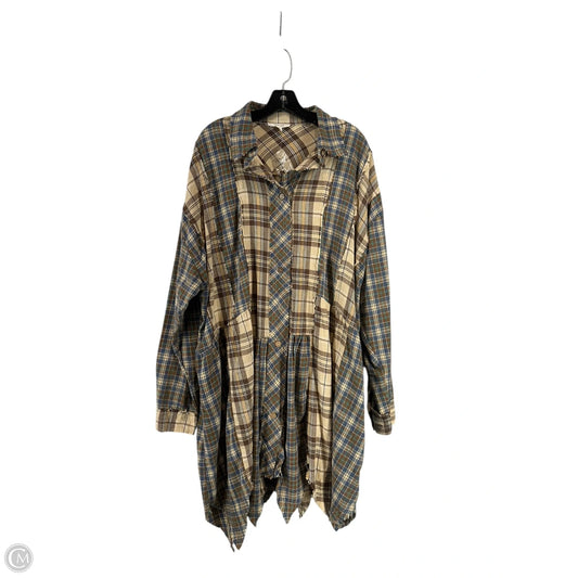 Dress Casual Maxi By Oli & Hali In Plaid Pattern, Size: Xl